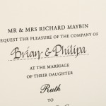 Wedding Stationery Text