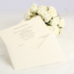 Traditional wedding invitations